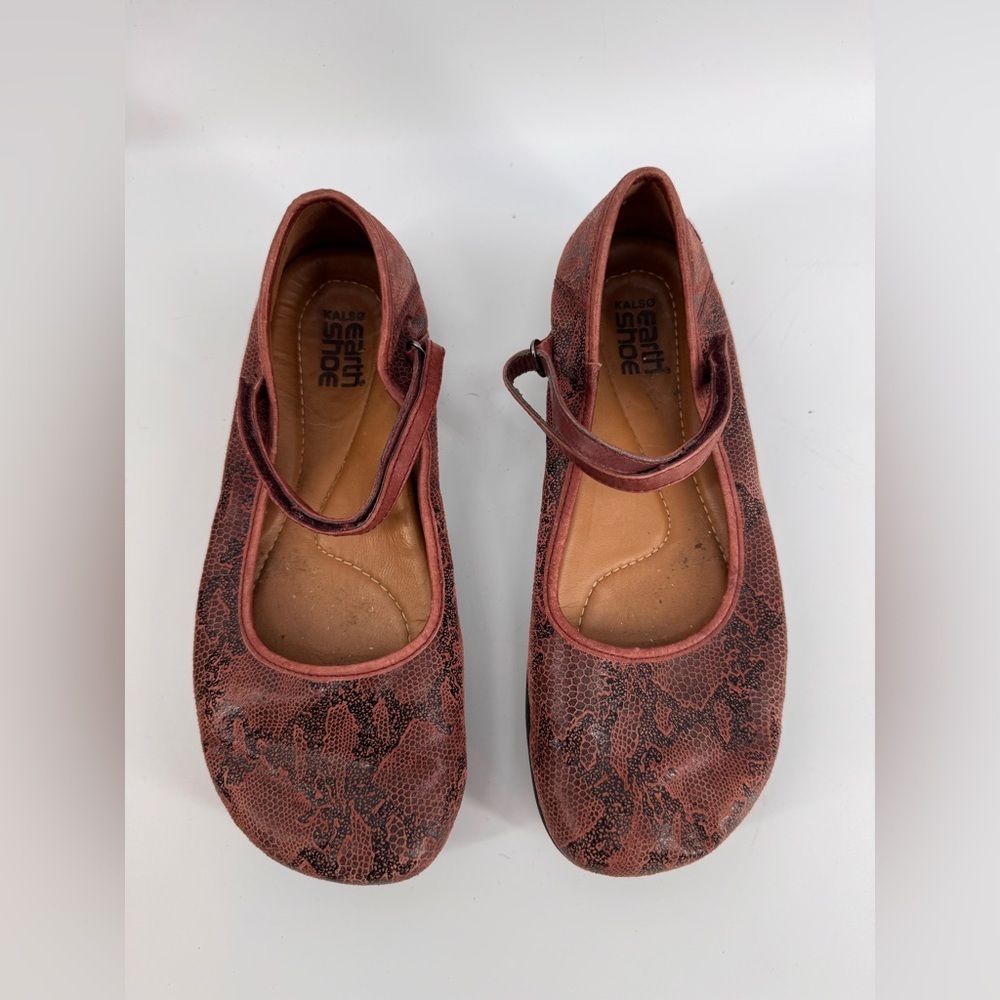 Earth Kalso Solar 3 Merlot Women’s Mary Jane Comfort Negative Heel Shoes 7